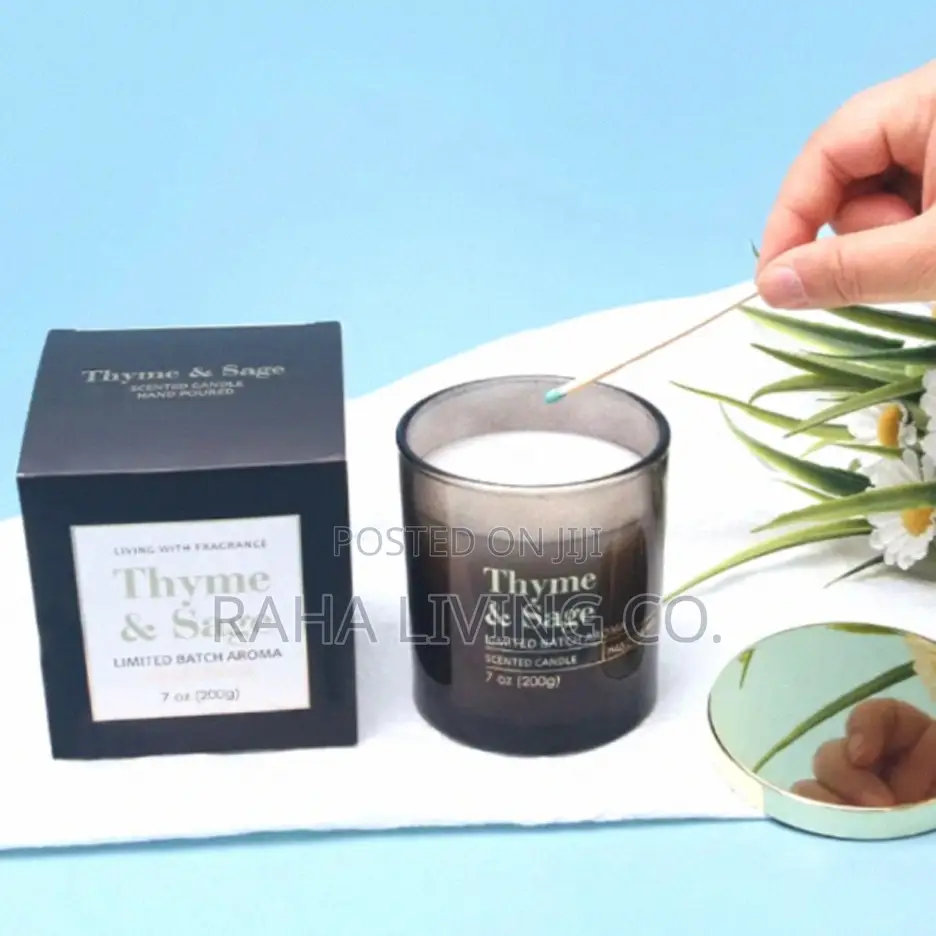 3pc Scented Soy Candle Set | Glass Jar With Lid | 3 Scents