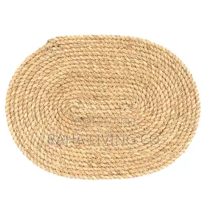 Oval Woven Placemats | 40cm | Natural Jute Look | Dining Table
