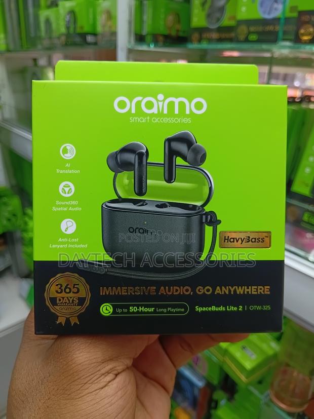 Oraimo SpaceBuds Lite 2 OTW-325 Earbuds - Black - main view