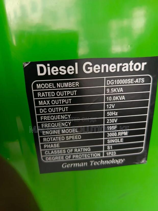 10KVA Astramilano Silent Diesel Generator - thumbnail 2