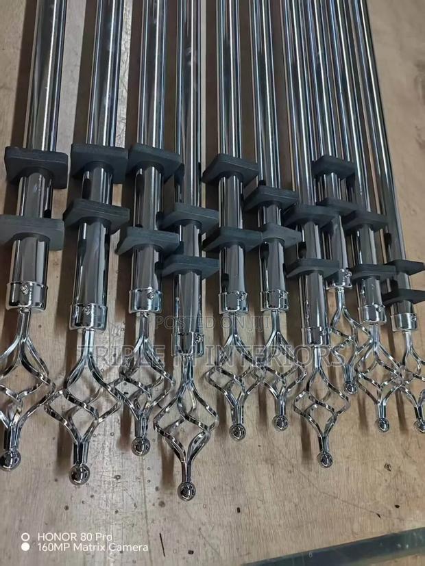 )
​Adjustable 2m Double Curtain Rods (1.2m – 2m / 4ft – 6.5ft) - main view