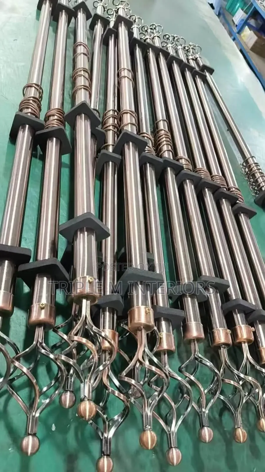 Heavy-Duty Extendable 3 Meter Double Curtain Rods