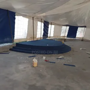 Quality 4mm Deep Blue Delta Floor Carpet for Church Pulpit