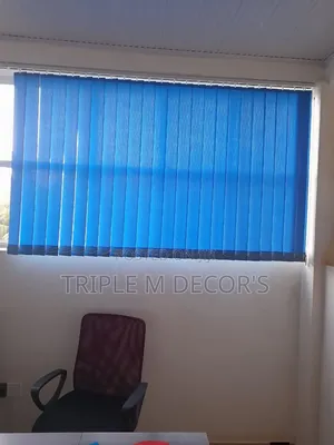 Airy Vertical Curtain Blinds for Office Privacy