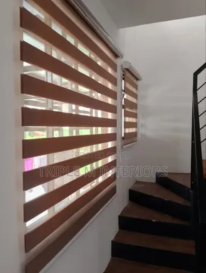Window Blinds -Blackout & Sheer Combination Zebra Roller Blinds