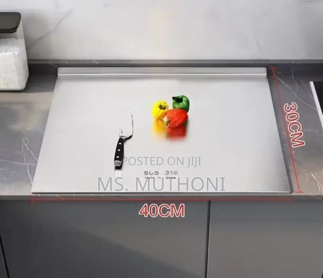 Heavy-Duty Stainless Steel Chopping Board