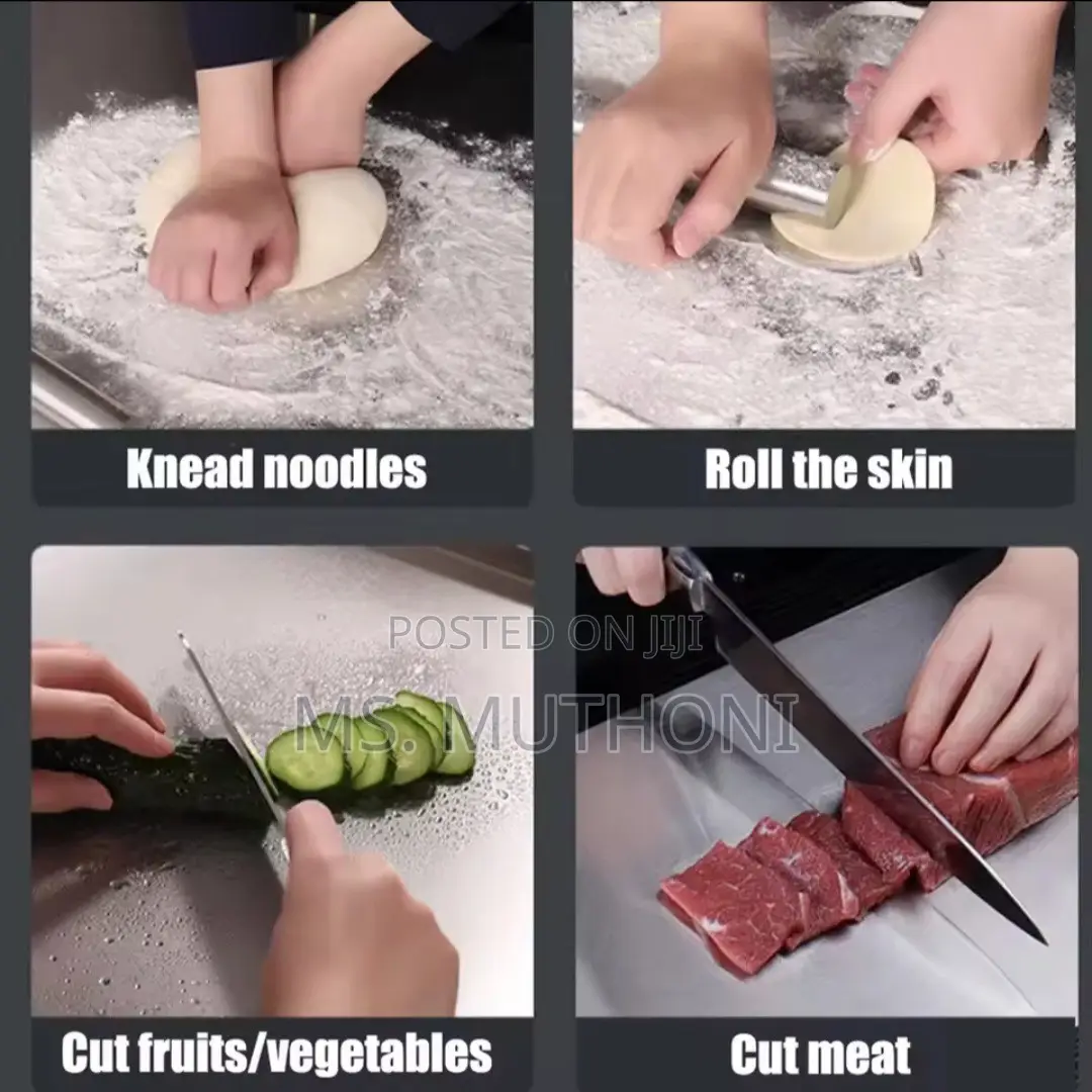Heavy-Duty Stainless Steel Chopping Board