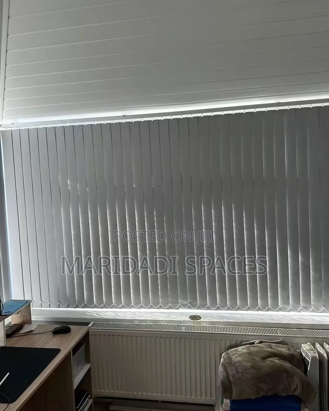 Modern Fabric Vertical Blinds-Light Filtering & Washable