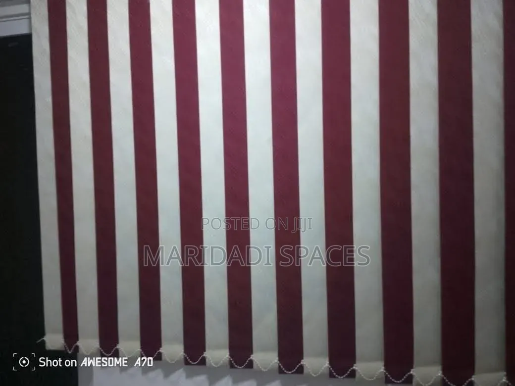 Thermal Insulated Fabric Vertical Blinds- Heat Block