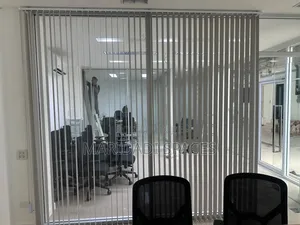 Office Glass Partition Vertical Blinds- Professional & Stylish
