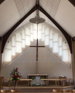 Church & Hall Vertical Blinds-Wide Width Coverage