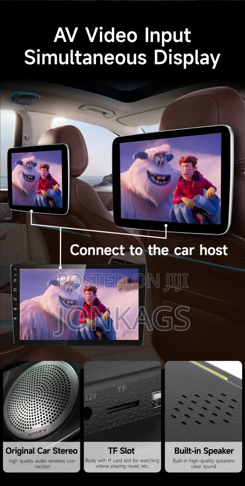 Android 11 Car Headrest With Carplay Screen