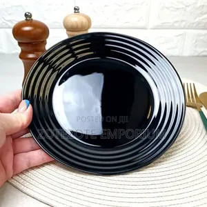 Luminarc Harena 6pcs Black Glass Plate-27cm