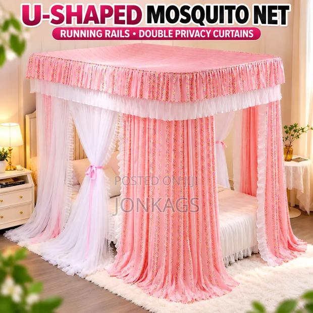 U-Shaped Mosquito Net, Ranning Rails ,Double Privacy Shears - main view