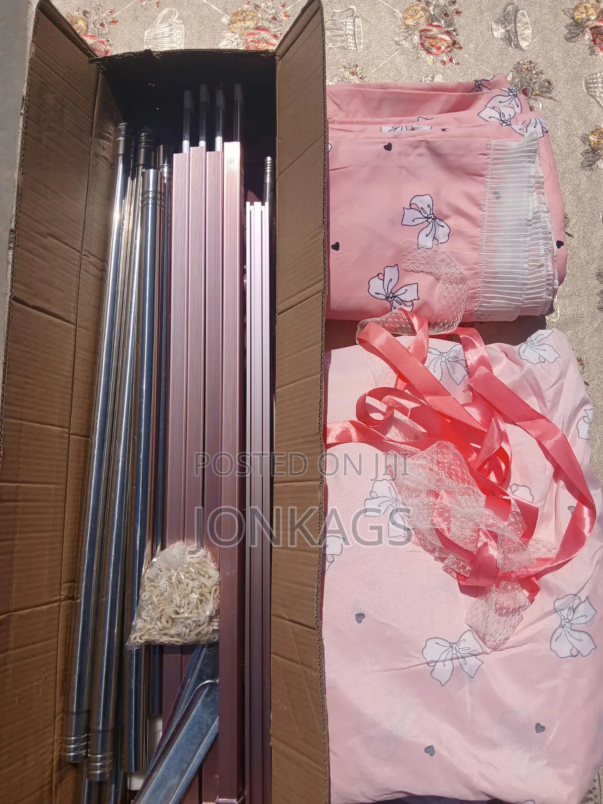 U-Shaped Mosquito Net, Ranning Rails ,Double Privacy Shears