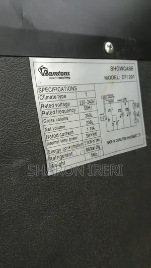 Ramtons Showcase Cooler CF/201 250L .As Good as New.