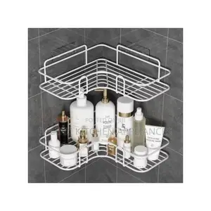Cornershelf-Bathroom/Toilet Corner Shelf Organizer With Sticker
