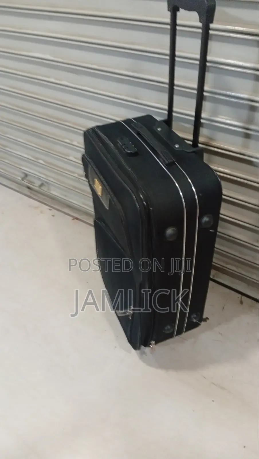 68cm Black Fabric Suitcase