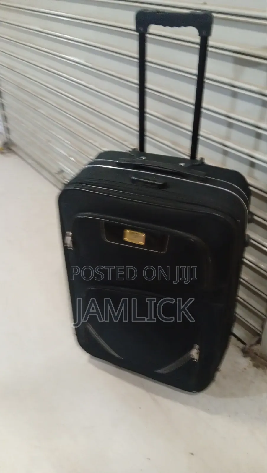 68cm Black Fabric Suitcase