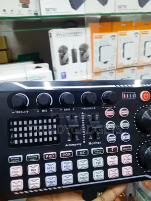 F998 USB-C Audio Mixer Sound Card for TikTok & Live Streaming