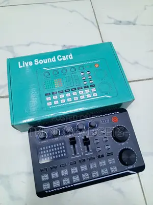 F998 Professional Live Sound Card Mixer for Podcast & Gaming