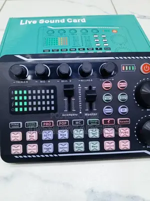 F998 Portable USB-C Sound Card Mixer for Content Creators