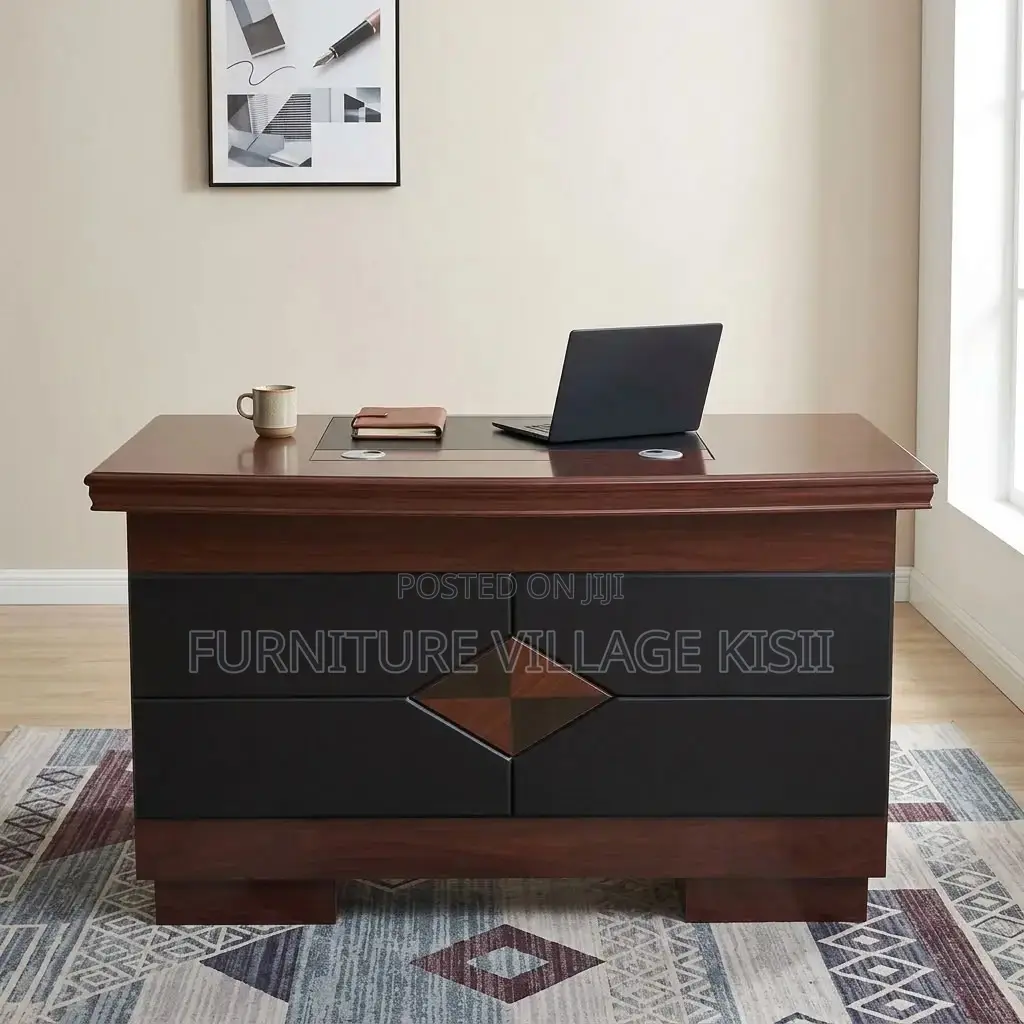 1.4M Executive Mahogany Office Desk