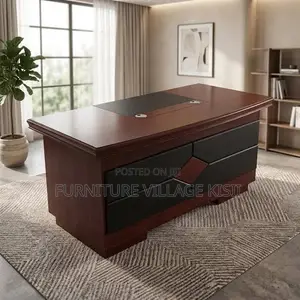 1.4M Executive Mahogany Office Desk