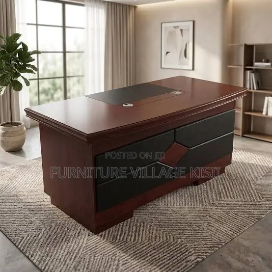 1.4M Executive Mahogany Office Desk