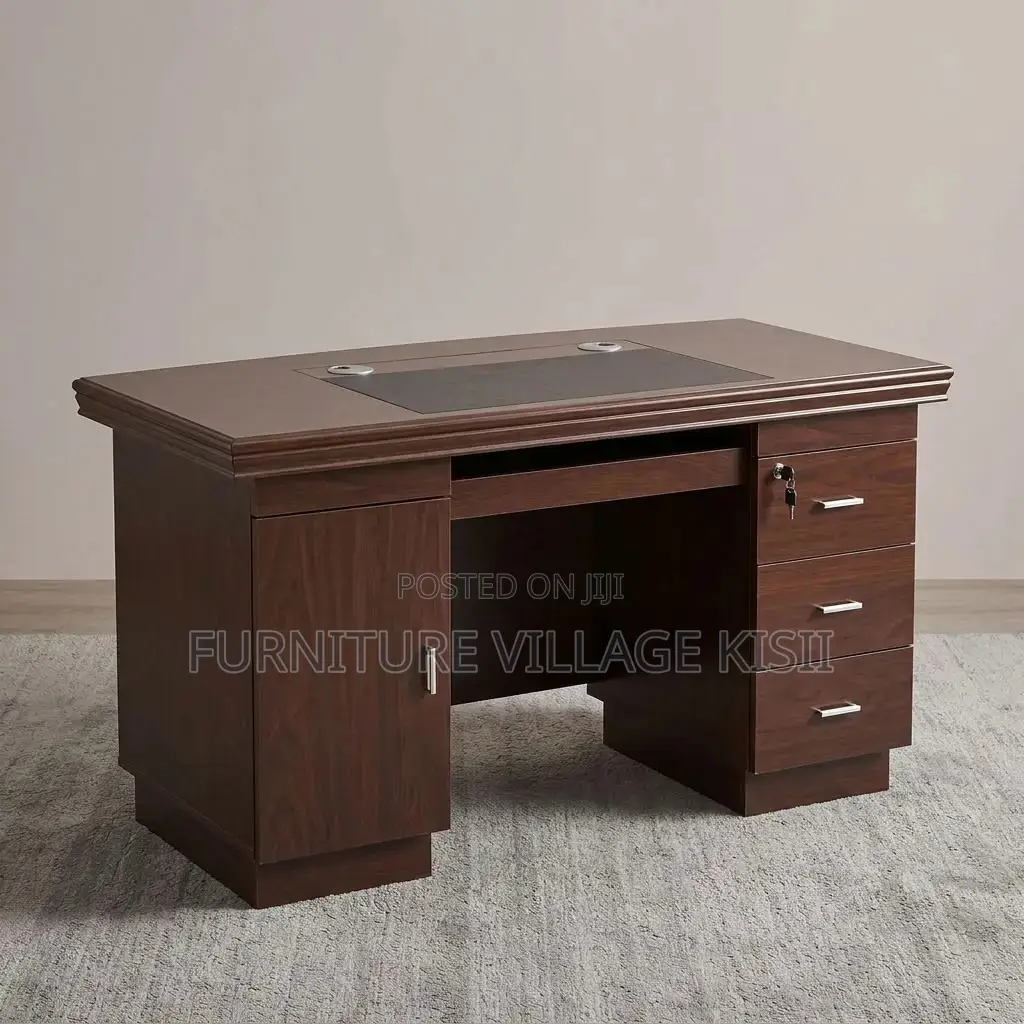 1.4M Executive Mahogany Office Desk