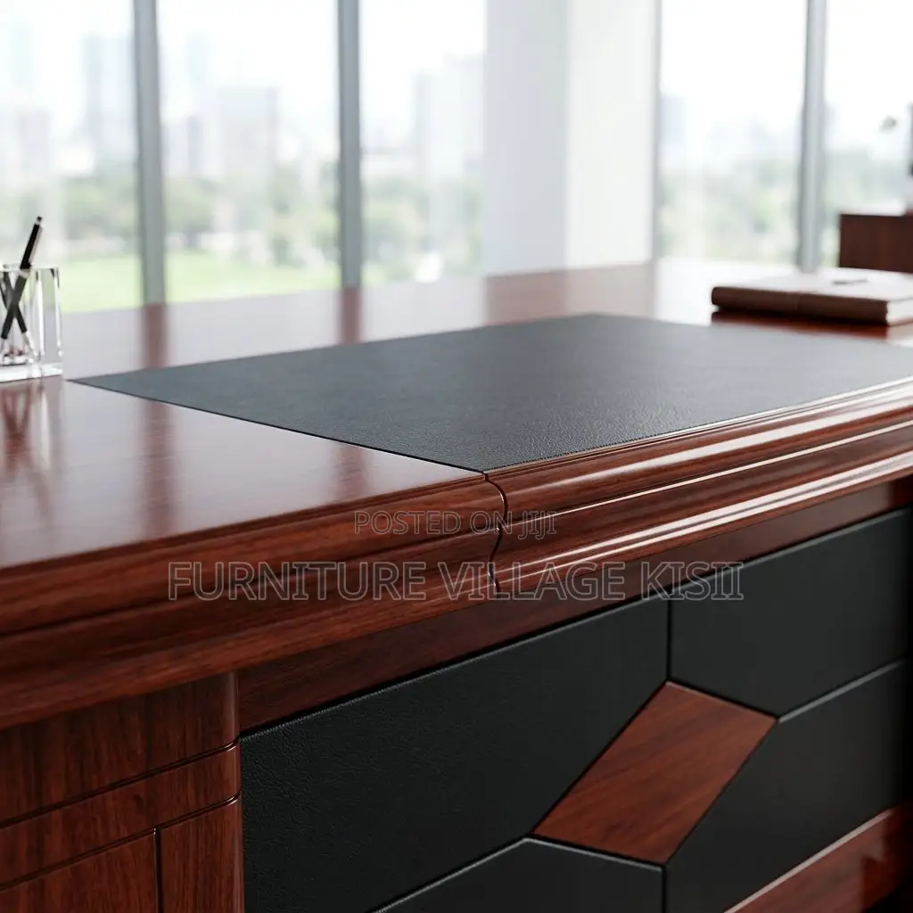 1.4M Executive Mahogany Office Desk
