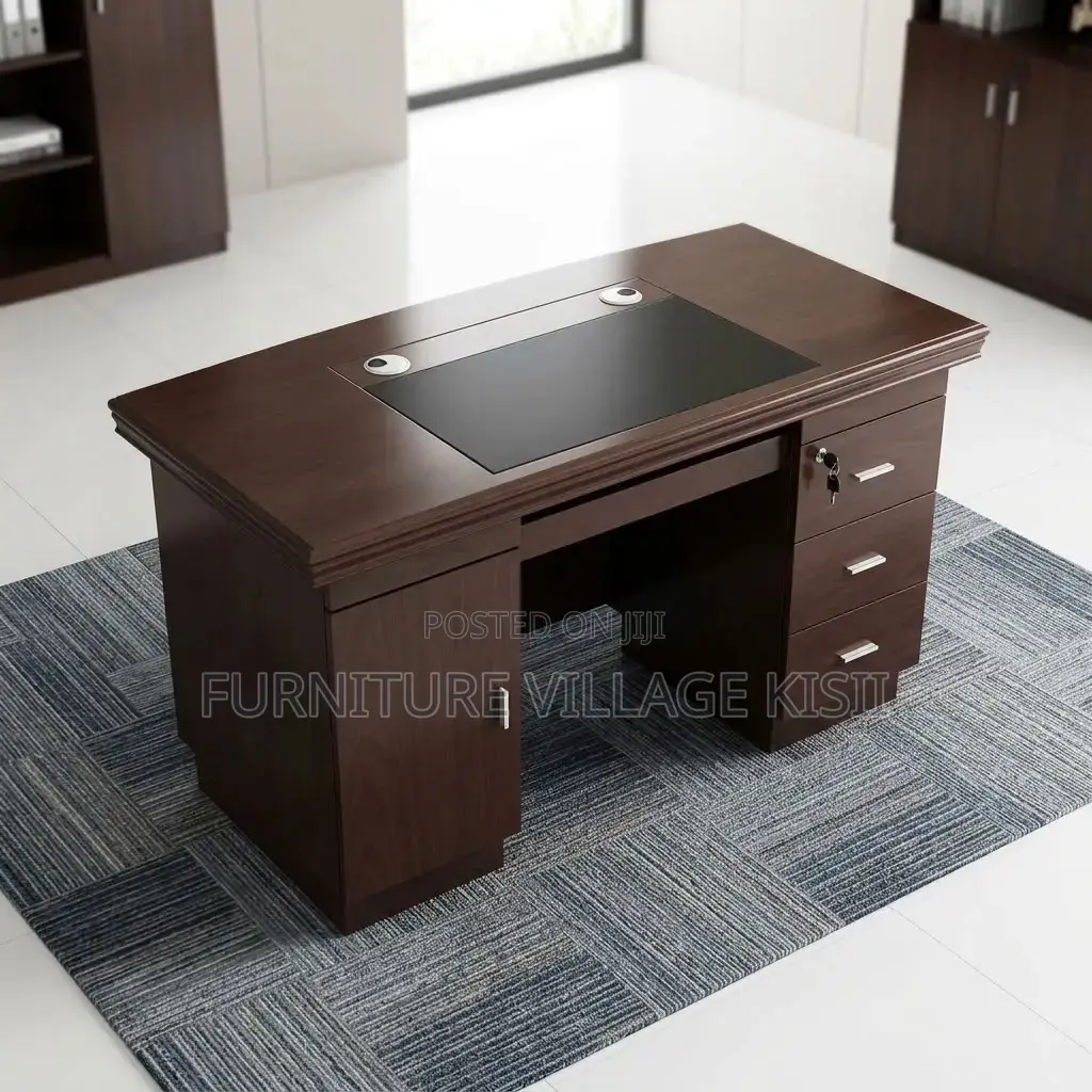 1.4M Executive Mahogany Office Desk