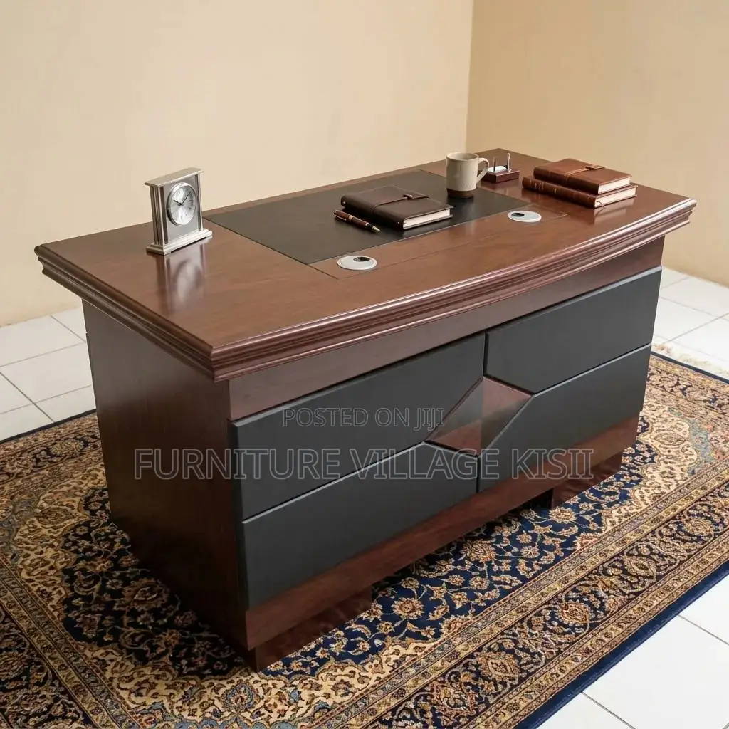 1.4M Executive Mahogany Office Desk