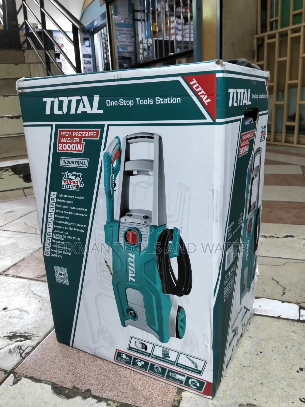 Total High Pressure Washer Machine 2000 Watts + Gun and Hose