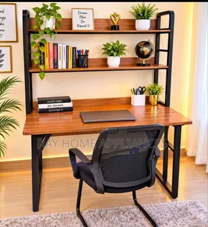 Executive Study Desk Office Table With Book Shelf Combine