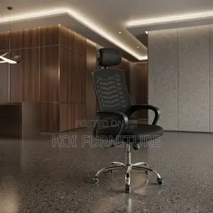 Office Chairs; High Backrest Ergonomic Black Headrest Seat