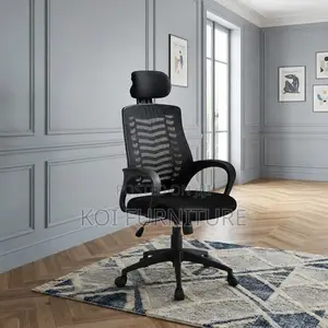Office Chairs; High Backrest Ergonomic Black Headrest Seat