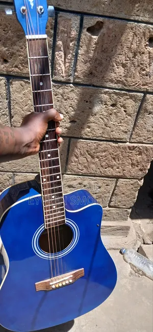 Acoustic Guitar + Leather Bag