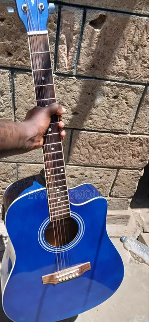 Acoustic Guitar + Leather Bag