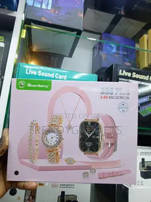 A58 Plus Smart Watch 8-in-1 Fashion Gift Set for Ladies