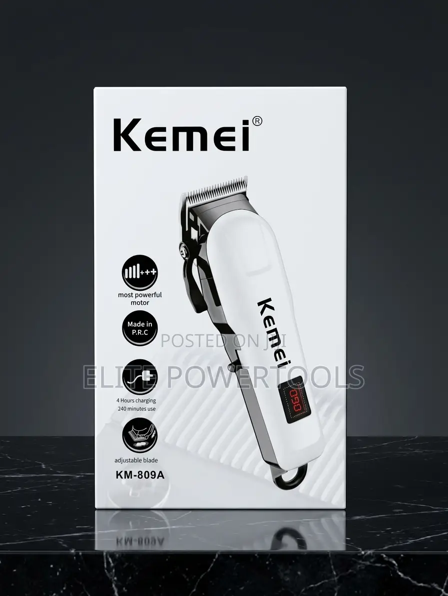 Kemei Rechargeable Cordless Hair Clipper.