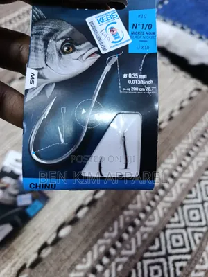 Nickel 10 Pack Fishing Hooks With 120cms Lines