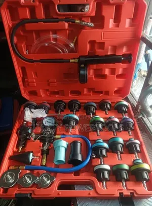 Radiator Pressure Tester and Vacuum-Type Cooling System Refill Kit.