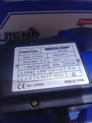 28 Meter Freevel 0.5hp Booster Water Pump