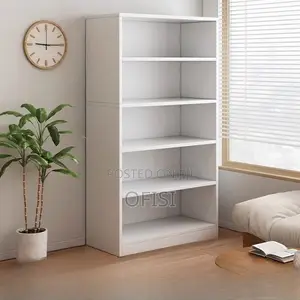 Office Bookshelf; 5-Tier Office Display Shelf