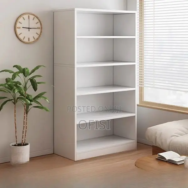 Office Bookshelf; 5-Tier Office Display Shelf