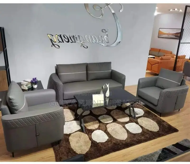 5-Seater Leather Executive Reception Sofa