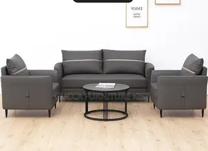 5-Seater Leather Executive Reception Sofa