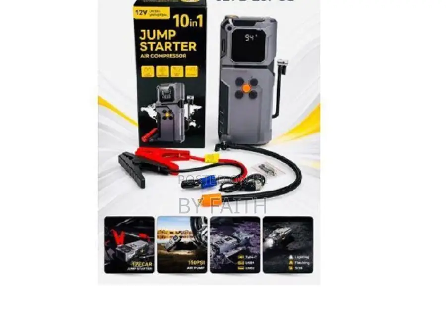 10 in 1 JUMP Starter 99800 Mah