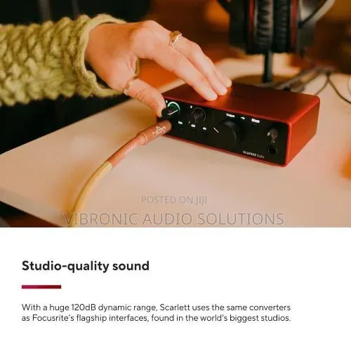 Focusrite Scarlett Solo 4th Gen USB Audio Interface